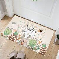 Cartoon Rabbit Baby Room Entrance Doormat Carpet Home Decoration Anti-slip Bathroom Floor Mat Childrens Play Crawl Mat