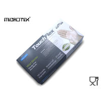 ถุงมือยางไวนิลสีใส MICROTEX® รุ่น TouchFlex (100 ชิ้น) | ป้องกันเชื้อโรค | ทำความสะอาด | งานอาหาร