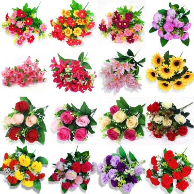 ดอกไม้เทียมเดียว,ดอกไม้ประดิษฐ์,Dekorasi Mawar,ดอกไม้แห้ง,ดอกไม้ผ้าไหม,ดอกไม้ผ้า,ดอกไม้พลาสติก,ดอกไม้ Hiasan Kamar,Bouquethuilinshen ขนาดเล็ก