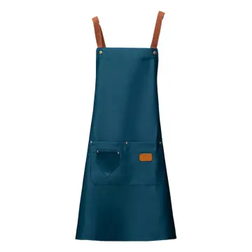 Housework apron women are wearing jacket waterproof oil-proof breathable  cooking coverall thin men's new work clothes warehouse