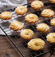 【hot】 25x40cm Nonstick Cooling Rack Baking Tray Biscuit/Cookie/Pie/Bread/Cake with  box