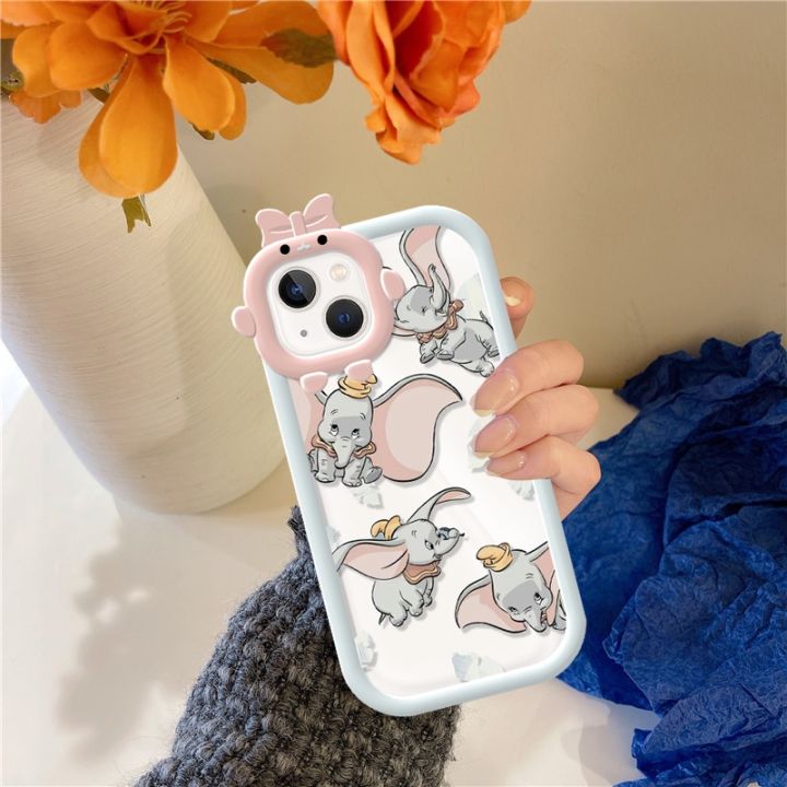 เคสสำหรับ-iphone-14-13-12-11-pro-promax-14plus-x-xs-xsmax-6-6s-7-8-plus-เคสครอบโทรศัพท์ลายช้างน้อยน่ารักเคสทีพียูด้านแบบนิ่มสไตล์หูกระต่าย