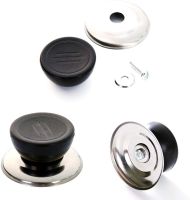 Universal Replacement Glass Lid Knob Handle Pan Lid Cover Knob Cap Pan Pot Grip Stainless Steel Base Kitchen Cookware Handgrip Other Specialty Kitchen