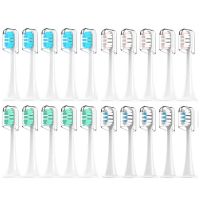 R For Suitable For Xiaomi Mijia T300/T500/T700 Sonic Electric Toothbrush Heads Replaceable Refill Nozzles  4 Colors With Anti-Dust Caps 4/20Pcs