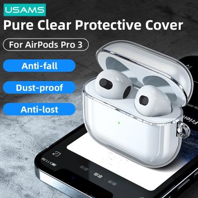 【CC】 Transparent Earphone Cases AirPods 3 2021 Anti-fall Earbuds Cover With Anti-lost