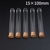 50pcs/Pack 15x100mm(5.9x39.3in) Transparent Plastic Test Tube With Cork Like Stopper Wedding Favours Vial