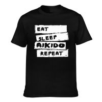 Eat Sleep Aikido Repeat Big Discount Cheaper Price Good Short Sleeve