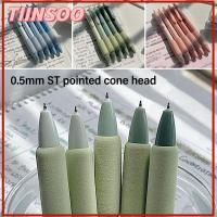 TIINSOO 5PCS สัมผัสขนมปังนุ่ม ปากกาเจล หมึกสีดำ 0.5มม. ปากกาที่เป็นกลาง ที่มีคุณภาพสูง เครื่องมือสำหรับเขียน เครื่องเขียนสเตชันเนอรี