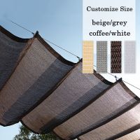 Anti-UV Telescopic Waveสุทธิผ้าHDPE Pergola Retractable Wave Sun ShadeสุทธิTerrace Canopyสวนสระว่ายน้ำSun Shelter-lihaiyan4