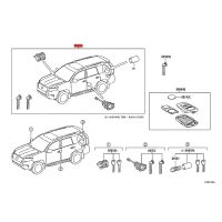 69005-0G020 Car Ignition Lock Cylinder with 2 Keys for Land Cruiser Prado 2010-2019 Door Lock Cylinder Assembly