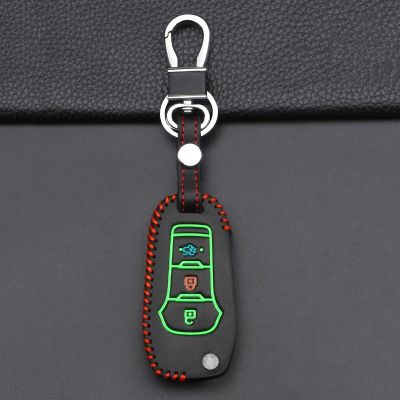 ✐ Luminous Car Key Case For Ford F-150 F-250 F-350 Explorer Ranger KA Fiesta Mondeo Cover Keyless Remote Fob Shell Skin Holder