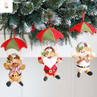 UCEPRO Navidad ปีใหม่ มนุษย์หิมะ เครื่องประดับแขวน ซานตาคลอส ตกแต่งคริสต์มาส จี้ร่มชูชีพ