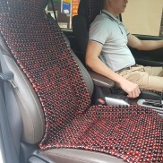 Đệm lót ghế ô tô hạt gỗ Cẩm Lai 100% tự nhiên tựa lưng massage trên ô tô CL