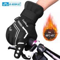 hotx【DT】 Cycling Gloves Thermal Mens Warm Cotton for Motorcycle