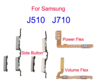 ปุ่มเปิดปิด Flex Out ปุ่มปรับระดับเสียงด้านข้างสำหรับ Samsung Galaxy J510 J710 J5 J7 2016