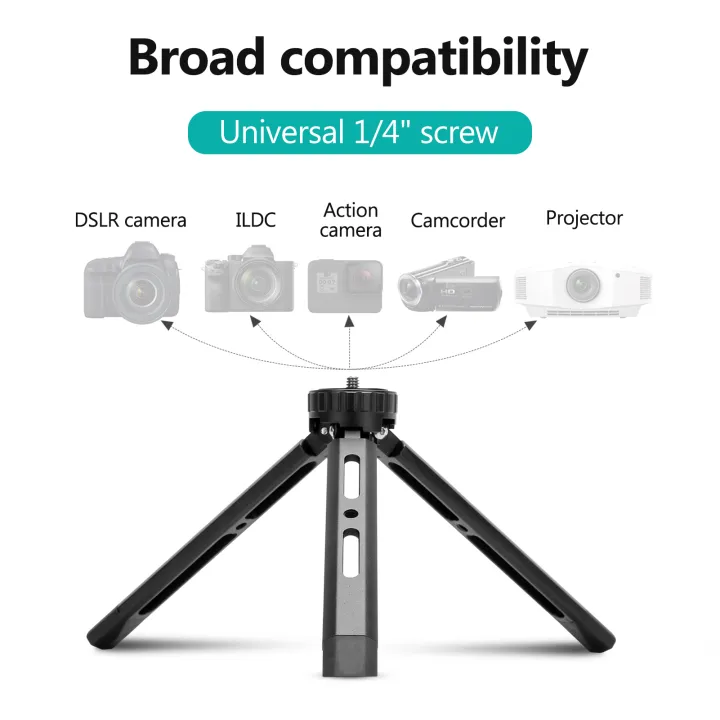 mini-metal-tripod-aluminum-alloy-desktop-stand-tripod-with-14-inch-screw-for-dslr-ildc-camera-camcorder-projector