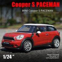 รถของเล่น1:24 BMW MINI Cooper PER S Paceman โมเดลรถโลหะผสมคลาสสิกรถโมเดลจำลองของเล่นโลหะ B38ของขวัญเด็ก