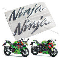 1 คู่ Ninja สติ๊กเกอร์ โลโก้ตัวหนังสือ สำหรับ KAWASAKI Ninja 250/300/650 ZX-6R/10R/12R คาวาซากิ นินจา