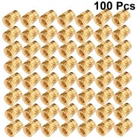 ✽☊¤ Threaded Inserts Brass Nuts Embedment Nuts Threaded Heat Set Knurled Nuts for 3D Printers Printing