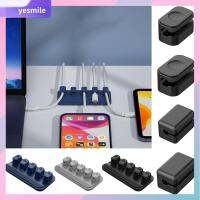 YESMILE แบบพกพาได้ ที่ม้วนเก็บสายไฟ ที่เก็บเดสก์ท็อป มัลติฟังก์ชั่ ที่พันสายไฟ ที่เก็บสายเคเบิลโทรศัพท์ ตัวป้องกันป้องกัน ที่ม้วนเนคไท