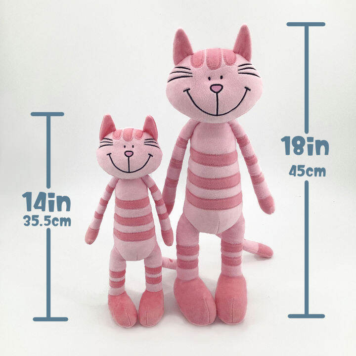 kawaii-cat-plush-toys-น่ารัก35-5เซนติเมตรยัดตุ๊กตาสาวเด็กนุ่มแมวของเล่นตุ๊กตานุ่มตุ๊กตาสำหรับเด็กของขวัญวันเกิดตกแต่งบ้าน