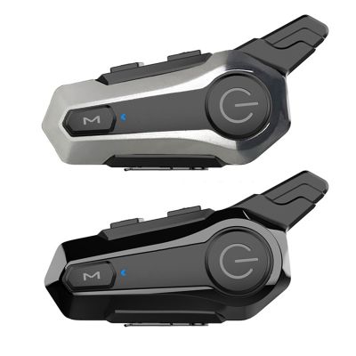 2X Motorcycle Bluetooth Helmet Intercom Universal Interphone Headset with Noise Reduction for Half Helmet 3 Color Frame