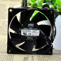 Free Shipping For Cooler Master A8025-42RB-61P-P1 DC 12V 0.54A 4-wire 4-pin connector 80mm 80x80x25mm Server Cooling Square fan