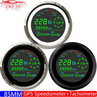 Multi 85Mm Gauge GPS Speedometer เครื่องวัดระยะทาง Tachometer LCD Speed Gauge Trip ODO COG Knot KMH MPH Speed Gauge ไฟเลี้ยวสำหรับเรือ