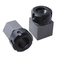 1 pcs Square ER25 ER32 ER40 Chuck Block เหล็กสปริง Collet Chuck ที่นั่งสำหรับเครื่องกลึง CNC แกะสลักเครื่องเจาะรูข้าม