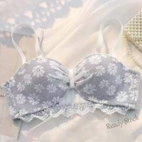 【Ready Stock】 ❐✿㍿ C15 Strapless non-slip lace underwear womens push up bra without steel ring内衣文胸