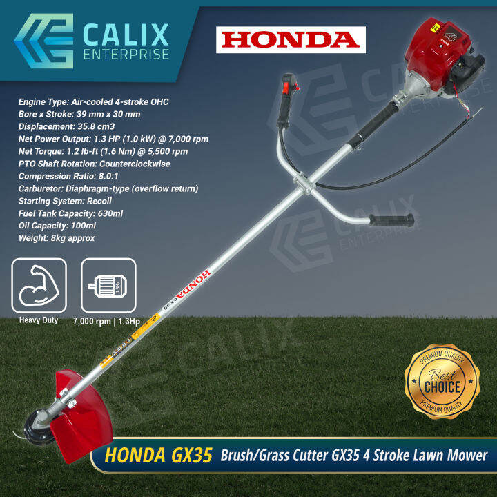 Brush Grass Cutter Gx35 4 Stroke 7000rpm 1 3hp Lawn Mower With Accessories Honda Gx35 Lazada Ph