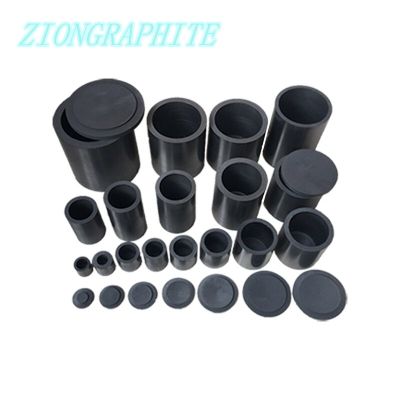 Graphite Smelting Crucible With Lid High-strength High-density High-purity 99.95% for Precious Metal Smelting Analysis Reusable Colanders Food Straine