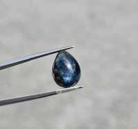 ไพลิน (Blue Sapphire) ออสเตรเลีย เผาเก่า น้ำหนัก 12.58 ct. ขนาด 11.5*6.5*15.9 mm. พลอยแท้ 100% เนื้อดี ราคาถูก