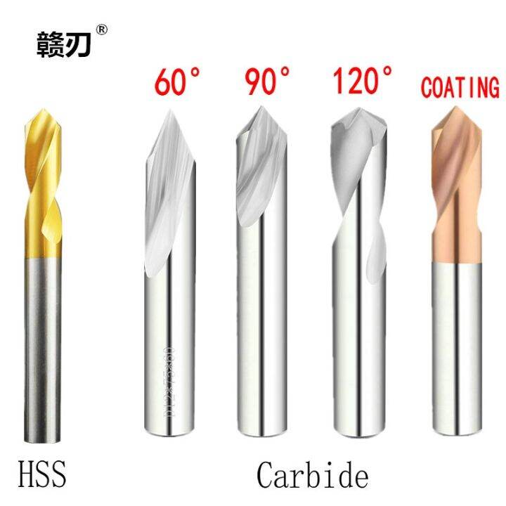 HSS amp; Carbide 60 90 120 Degree NC Spot Drill Stub Starting Location