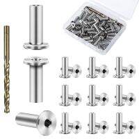 60Pcs Cable Railing Hardware for 1/8 Inch Deck,Wire Rope Cable Railing Tools Cable Railing Kit for Wood Posts Stairs