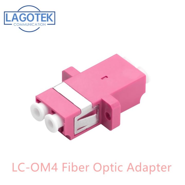om4-lc-upc-mulit-mode-fiber-optic-adapter-om4-lc-upc-optical-fiber-coupler-lc-fiber-flange-lc-upc-connector-100g