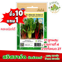 (ซื้อ10แถม1) เมล็ดพันธุ์ สวิสชาร์ด มิกซ์สตาร์ Beet swiss chard mix star ประมาณ 50เมล็ด เจียไต๋ เมล็ดพันธุ์พืช เมล็ดพันธุ์ผัก เมล็ดผัก เม็ดผัก