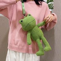 Fur Funny Small Bag Women New Cartoon Frog Messenger Bag Plush Doll Student Cute Girl ShoulderBag Cross Body Shoulder Bags