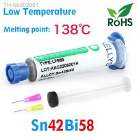 ◄▬✇ Lead-free Solder Paste Low Temperature 138℃ Sn42Bi58 Liquid Flux for Soldering smd BGA PCB IC LED Rework Welding Paste Flux