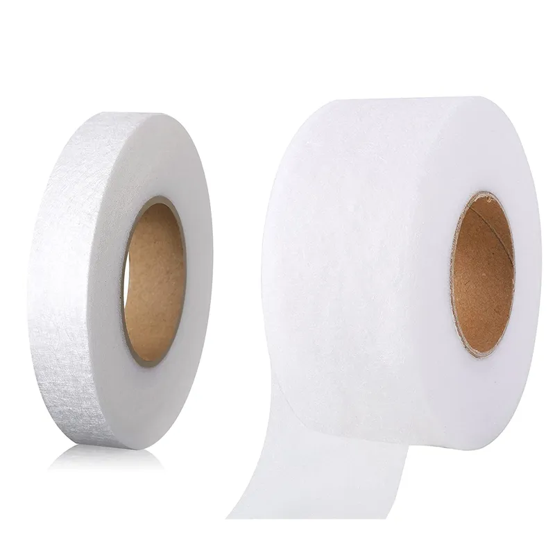 2 Pack Iron on Tape No Sew Tape Roll Web Tape with Tape Measure