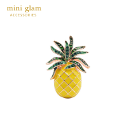 Miniglam Tropical Pineapple Brooch เข็มกลัดสับปะรด