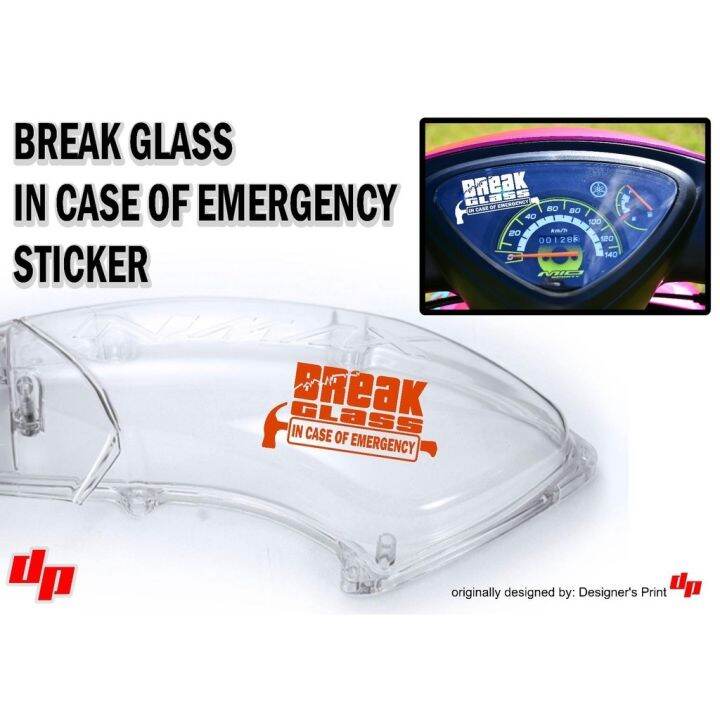 Break glass in case of emergency sticker - In case of emergency break ...