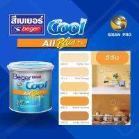 BegerCool All Plus Semi-gloss เบเยอร์คูล ออลพลัส สีบ้านเย็น สีทาบ้านสูตรน้ำ ชนิดกึ่งเงา กลุ่มสีส้ม 3.785 ลิตร