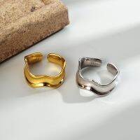 [COD] J1082 cold ins glossy ring 925 silver simple and Korean trendy student girl open index finger