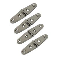 4PCS 316 Stainless Steel Strap Door Hinges With 4 Holes 100mm Marine Sailboat Yacht Accessories Hardware Strap Hinge Accessories