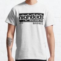Initial D Nighttee Black Chadzero T Shirt Round Neck Plus Size Cotton Hip Hop Top Tee Men Harajuku Ulzzang