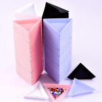 Manicure Storage Box / Plastic Rhinestone Triangle Plate 5211059♕☈✴