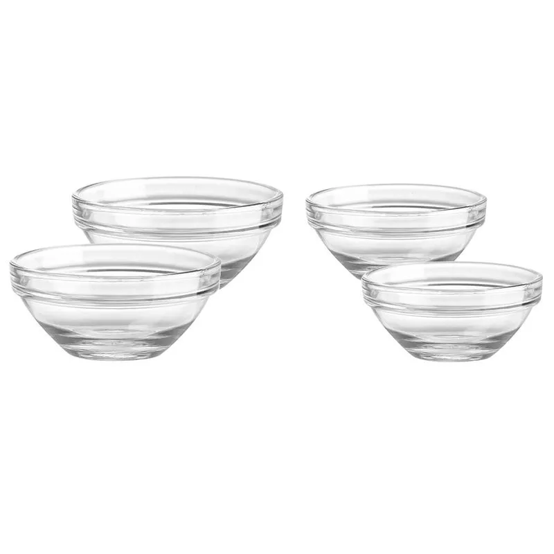 6pcs Glass Pudding Bowls Jelly Cups Small Clear Glass Bowls Dessert  Containers Kitchen Mini Prep Bowls 