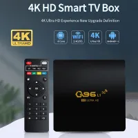 2023 Q96 กล่องรับสัญญาณtv กล่องทีวี TV Box Android 10.0 Set Top Box 8+128G 4K Smart Media Player 8GB Quad Core เครื่องเล่นเครือข่าย Wifi วิดีโอเกมกล่องสมาร์ททีวี