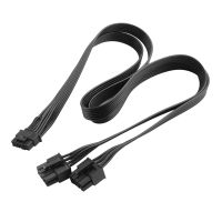 16Pin(12+4) PCIe 5.0 GPU Cable Dual 8Pin Male To ATX 3.0 16Pin 12VHPWR Graphics Card Cable for Cooler Master PSU 60Cm